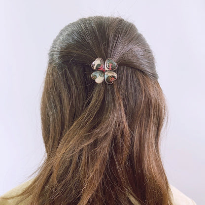 花 ヘアゴム パンジー クローバー 贈り物 マルチカラー TAMARUSAN