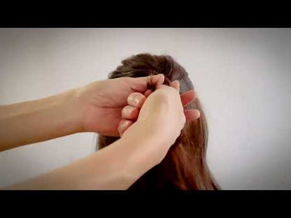 短いかんざし すみれ 花 ベージュ