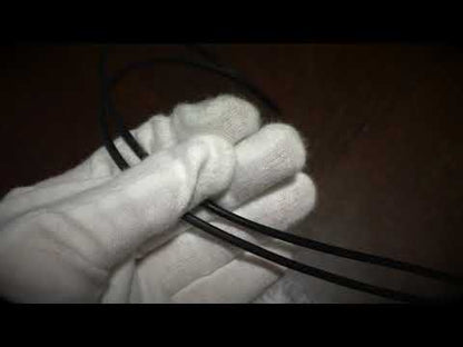 革紐ループタイ 青 白黒 メンズアクセサリー