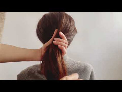 着せ替えかんざし 赤 花 木製