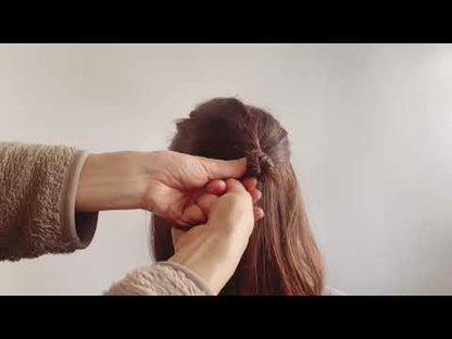 短いかんざし 二股 ヤモリ 青