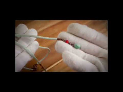 リボンループタイ 水色 ターコイズ