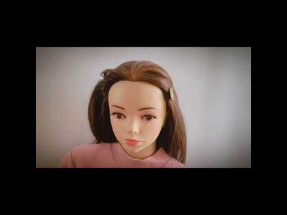 ヘアピン 金 水色 楕円 大