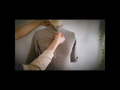 カニ ループタイ式ネックレス 赤