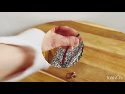 眼鏡ホルダーピンブローチ 蝶 ピンク