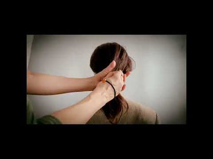 シルバー925 ヘアゴム ふくろう オレンジ