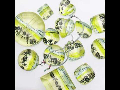 リボンループタイ マルチカラー グリーン