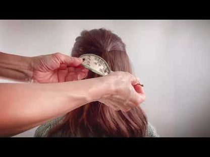 かんざしバレッタ マジェステ 朱色 イラスト