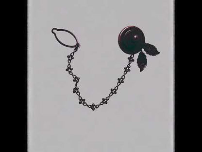 タイタックピン 水引 紫 葉っぱ