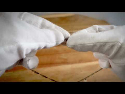 ネックレス 渦巻き ハート 水色