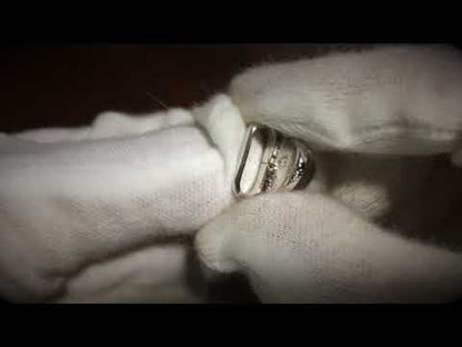 帯留 白黒 ハート モダン