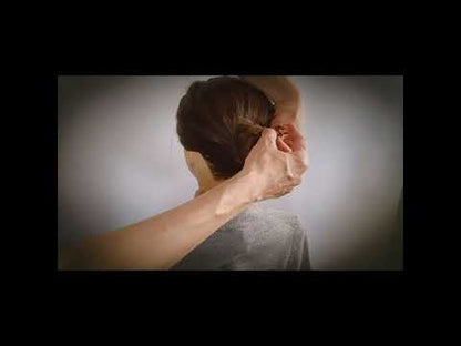 かんざしバレッタ マジェステ ピンク シルク