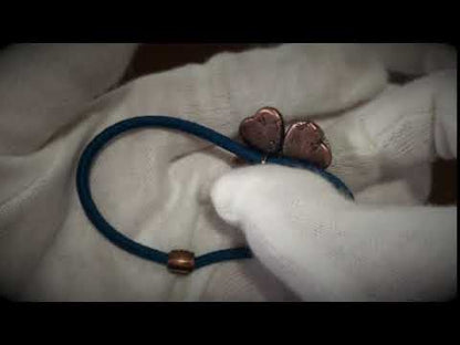 ヘアゴム エメラルドグリーン 四つ葉