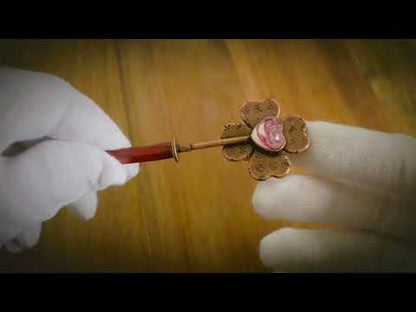 着せ替えかんざし 花 ピンク パール