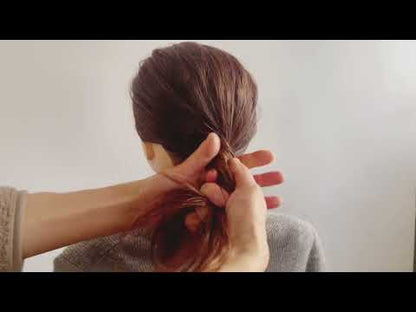 かんざし 白黒 亀甲 金色