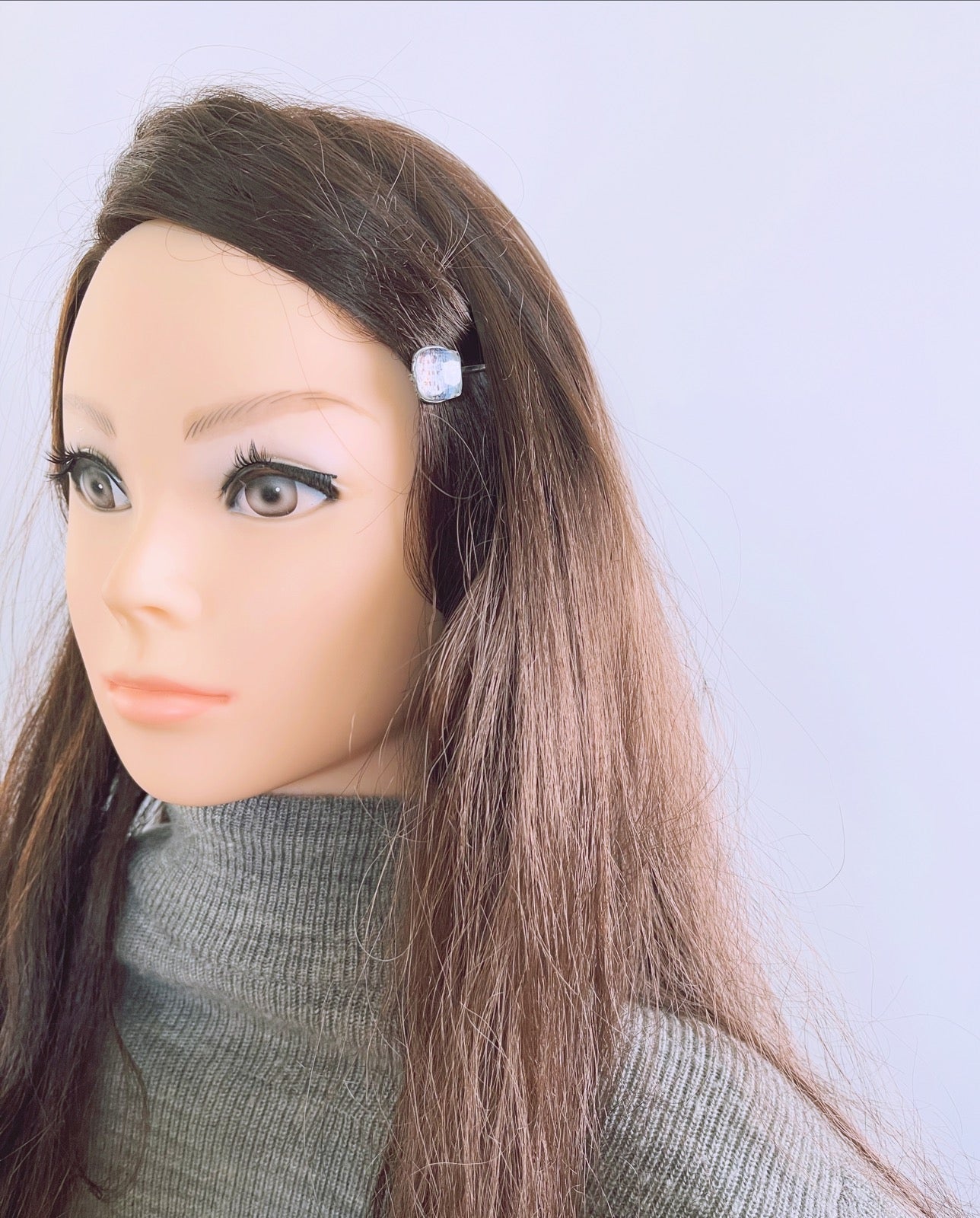 ヘアピン 楽譜 水色 飾り取り外し可能 TAMARUSAN