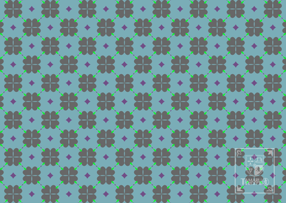 四葉のタイル 壁紙 ロゴなし（有料）5032× 3579px PNG