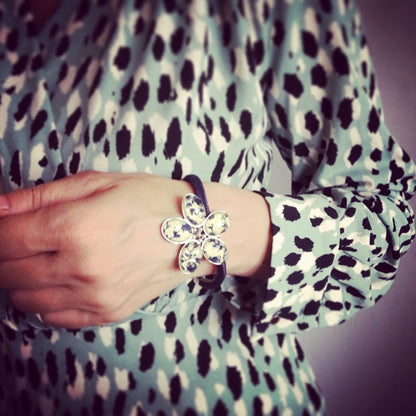 羽織紐 青 花 組紐 羽織紐