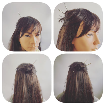 男のかんざし シルバー 925 黄色 TAMARUSAN