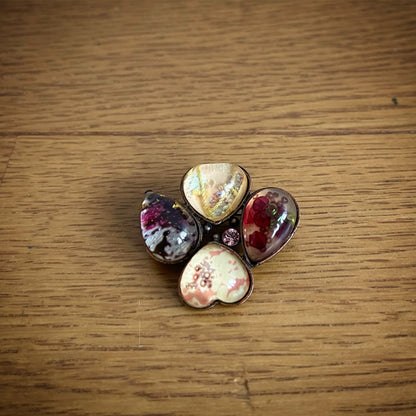 ブローチ 花 ピンク TAMARUSAN