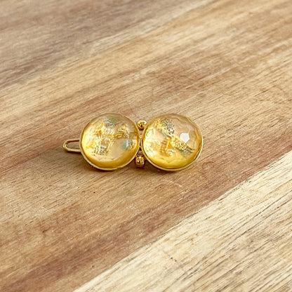 パッチン留め ピンク 24k 金 大人 パッチン留め