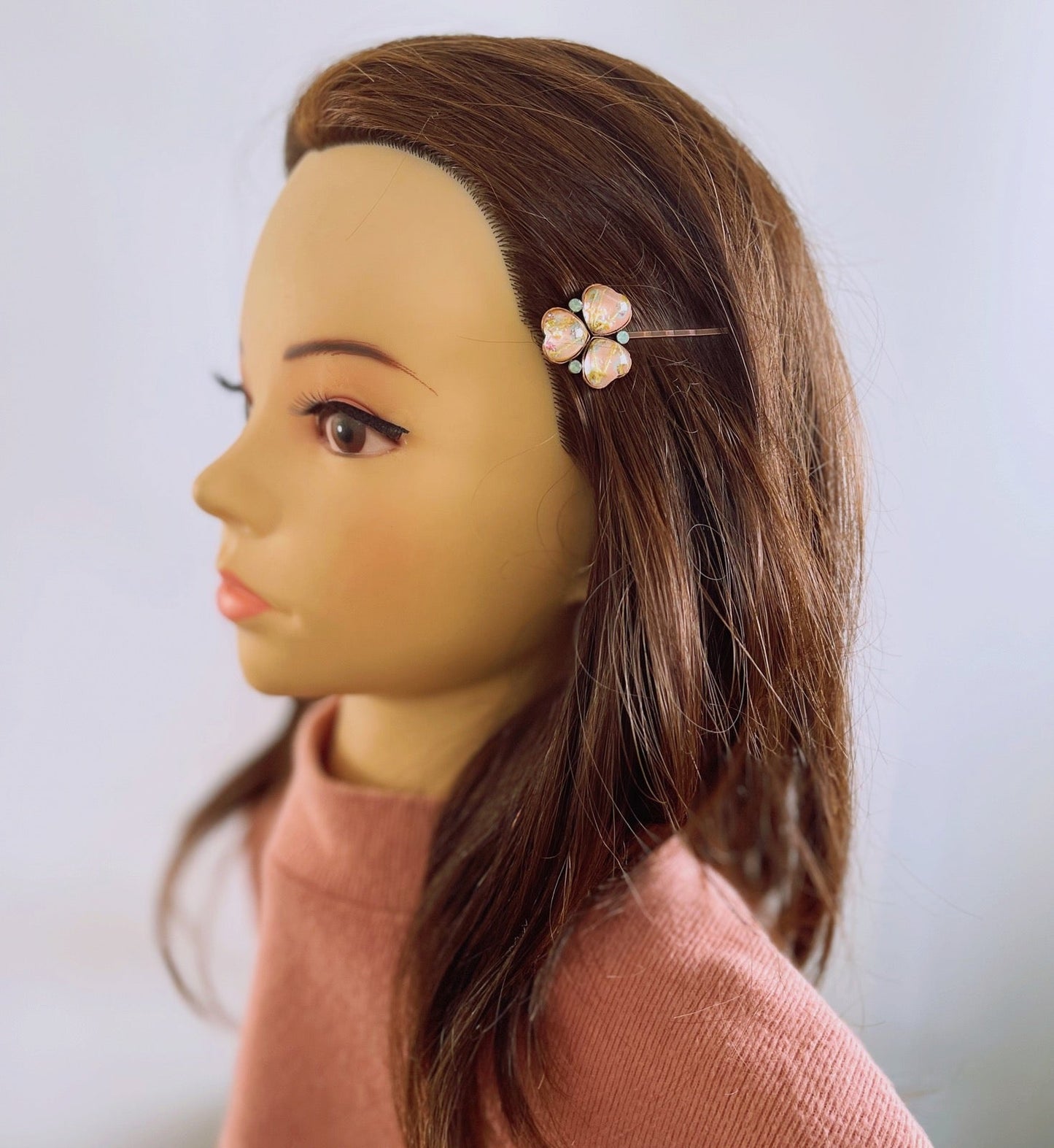 ヘアピン 花粉 ピンク すみれ TAMARUSAN