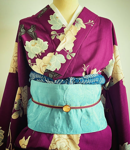 帯留め ピンク アンティーク風 帯留め