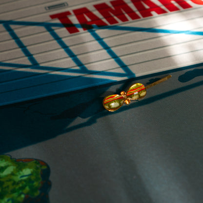 ヘアピン セミ 緑 オレンジ 24k 大人向け