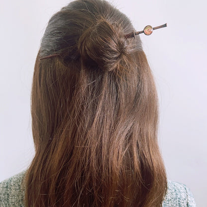 かんざし 着せ替え バラの木 和風 木製 着せ替えかんざし