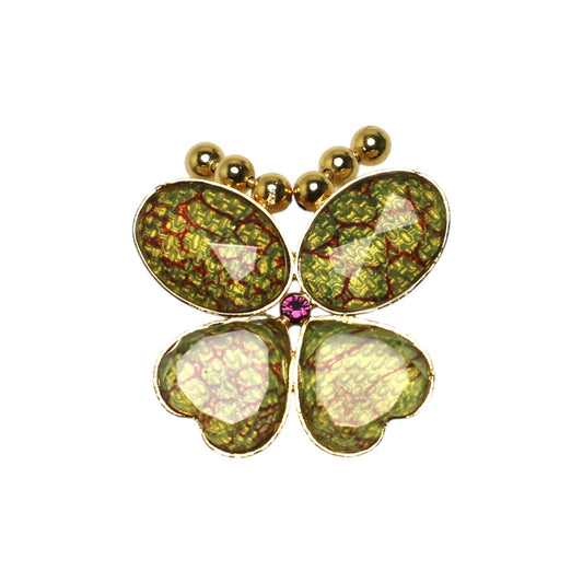 帯留 蝶 ゴールド 水面 TAMARUSAN