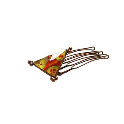 ミニコーム 赤 三角 すいか ヘアコーム