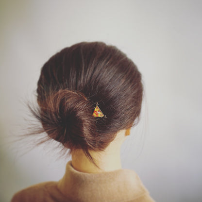 ミニコーム 赤 三角 すいか ヘアコーム