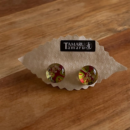 ピアス 赤 すいか 樹脂 TAMARUSAN