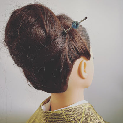 着せ替えかんざし トランプ ブルー 木製 TAMARUSAN