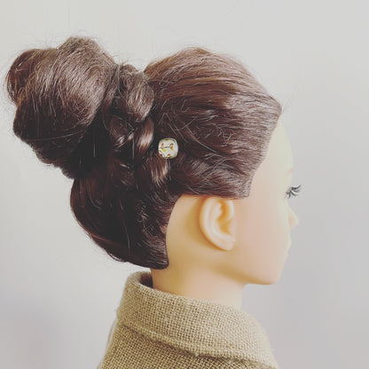 ヘアピン つるくさ パールホワイト 樹脂 白 TAMARUSAN