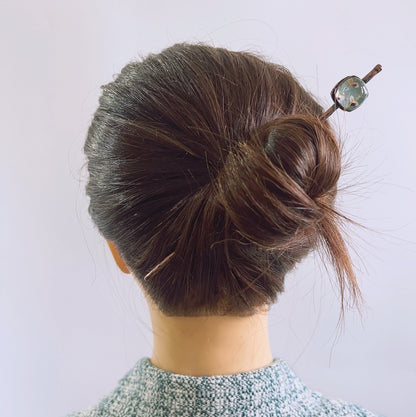 かんざし 和風 一本挿し つるくさ あさぎ色 TAMARUSAN