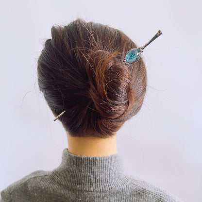 かんざし ブルー 梅 耳かき 和風 TAMARUSAN