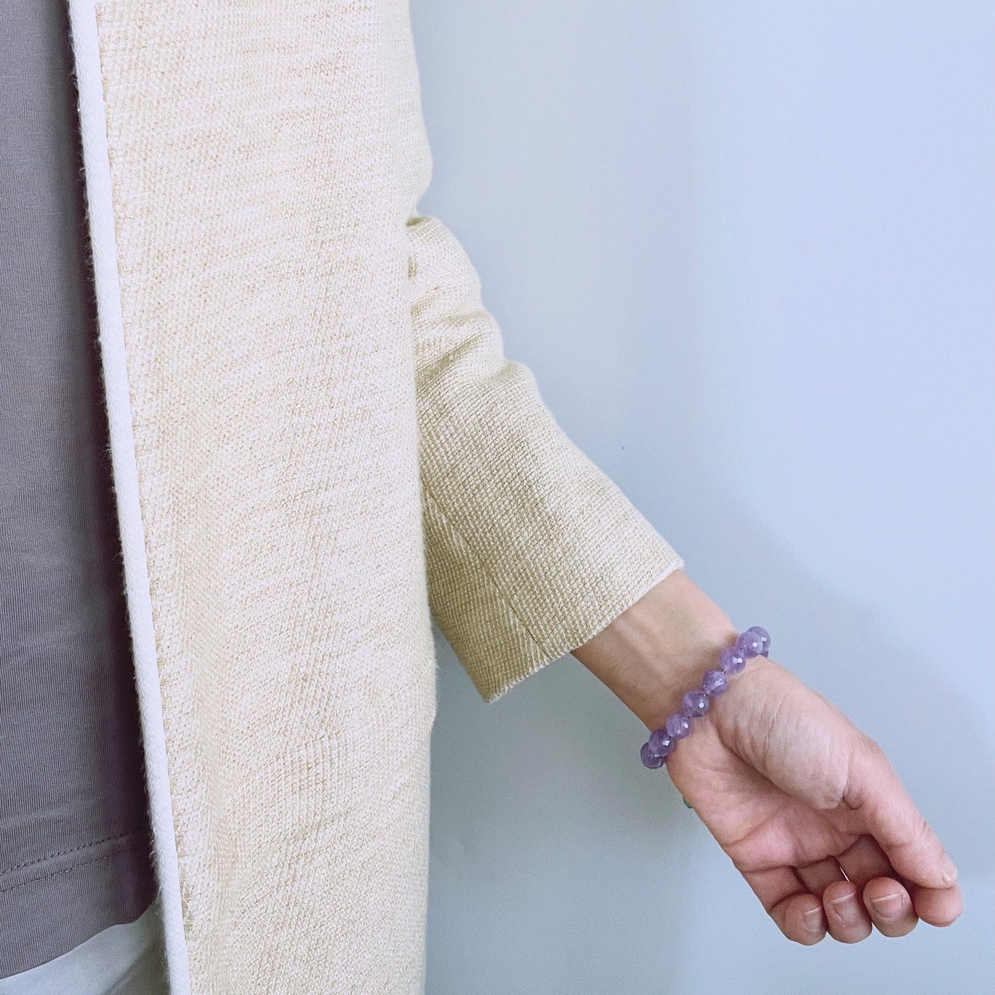 ブレスレット 渦 アメジスト 紫 TAMARUSAN