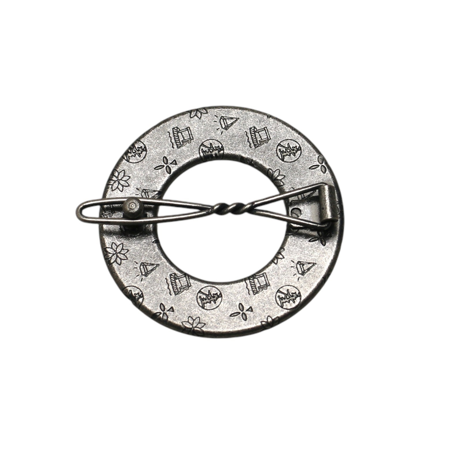 大人 パッチン留め 水色 ドーナツ パッチン留め