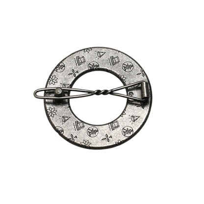 大人 パッチン留め 水色 ドーナツ パッチン留め