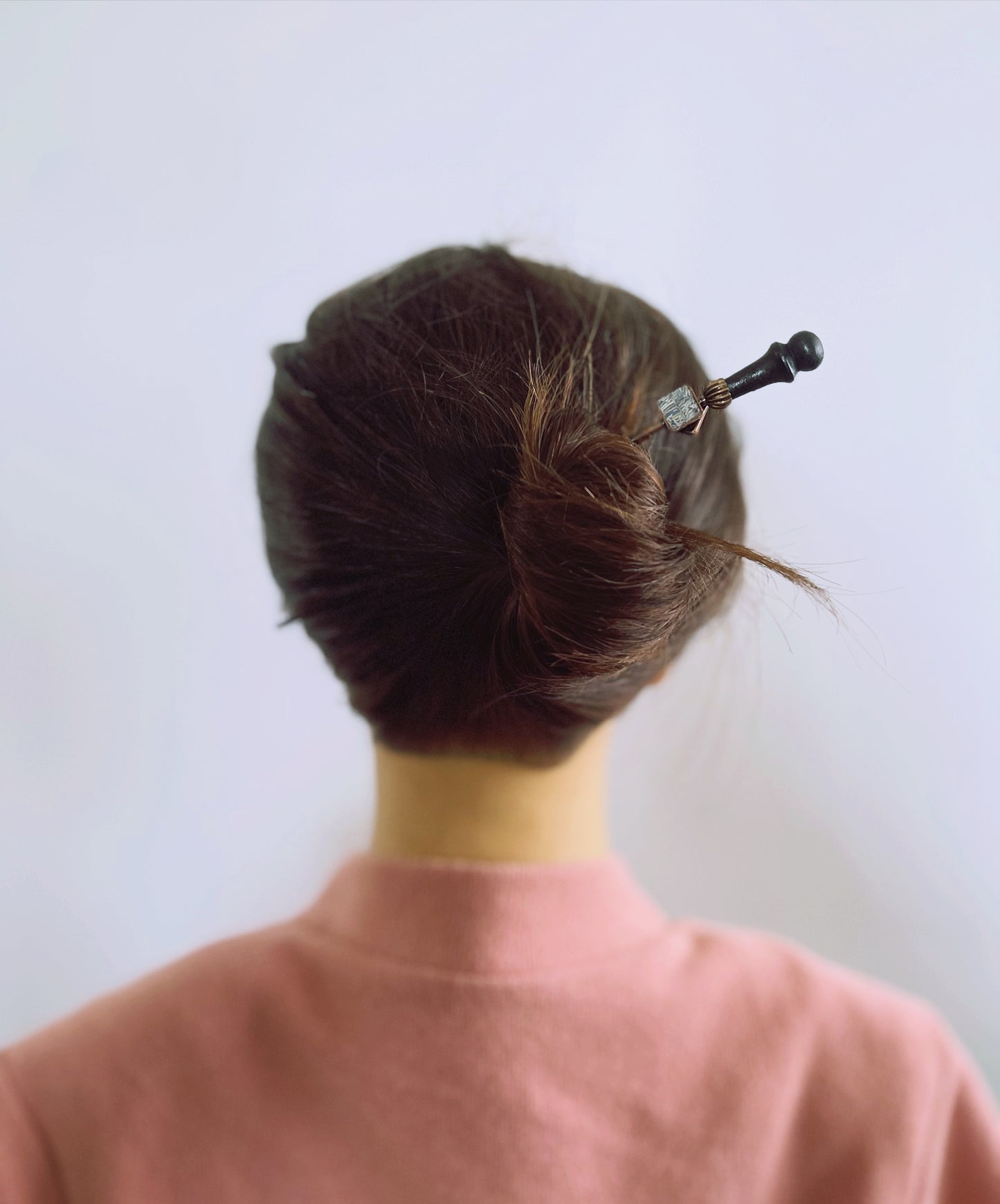 着せ替えかんざし 水色 和風 木製 着せ替えかんざし