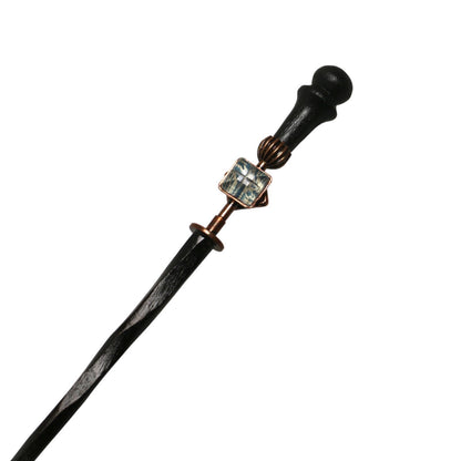 着せ替えかんざし 水色 和風 木製 着せ替えかんざし