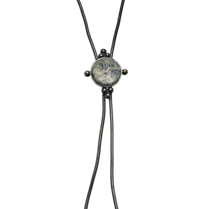 チェーンループタイ 水色 ヤモリ TAMARUSAN