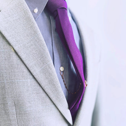 タイタックピン オレンジ しずく 渦巻き