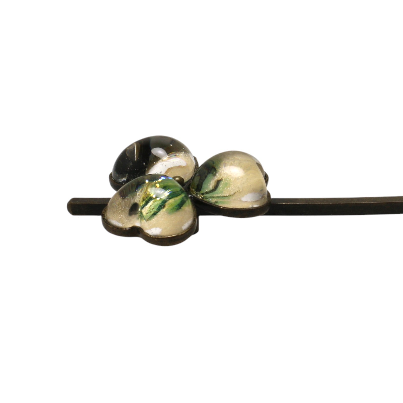 短いかんざし すみれ 花 紫 TAMARUSAN