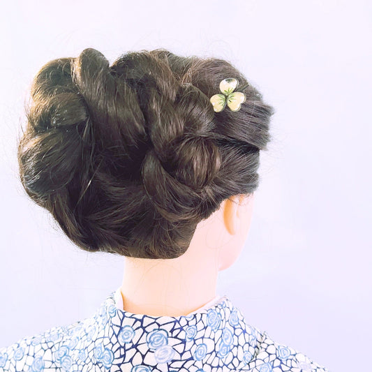 短いかんざし すみれ 花 紫 TAMARUSAN