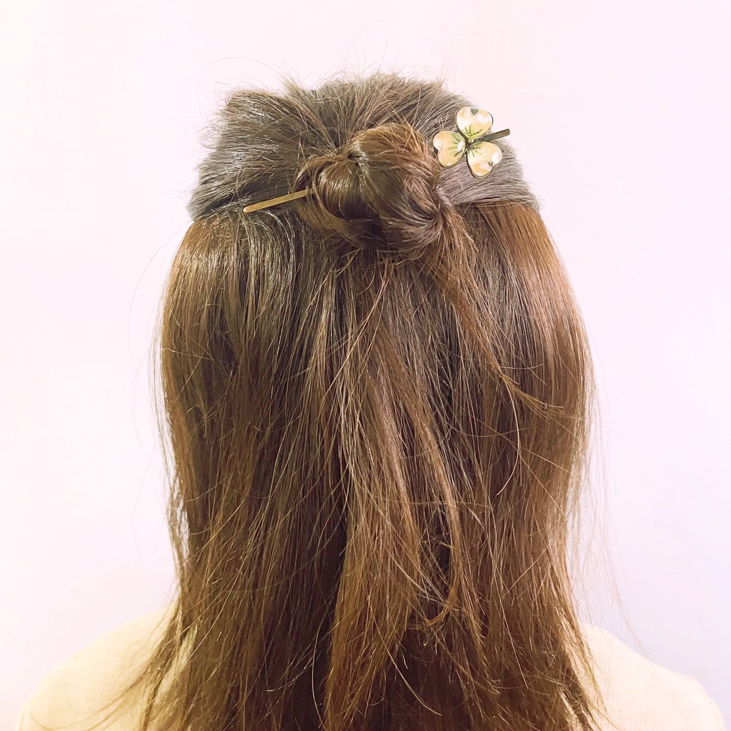 短いかんざし すみれ 花 紫 TAMARUSAN