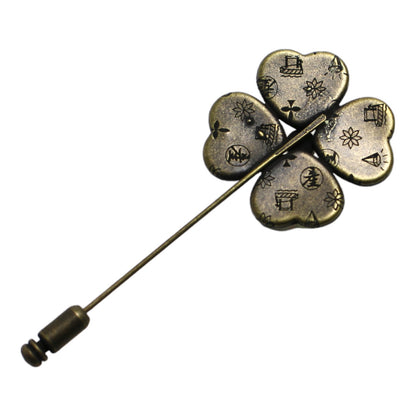 ハットピン オレンジ  四ツ葉 菊 TAMARUSAN