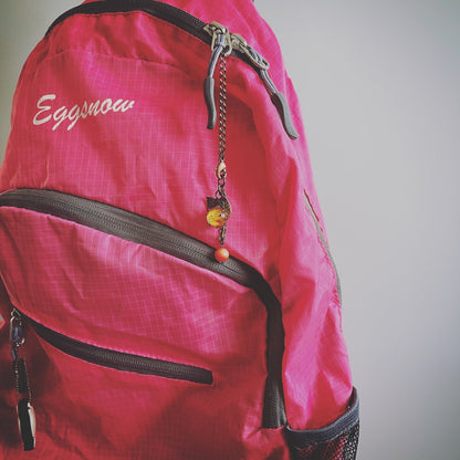 バッグチャーム フクロウ 猫 炭水パール TAMARUSAN