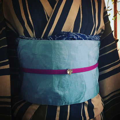 帯留 白黒 ハート モダン 帯留め